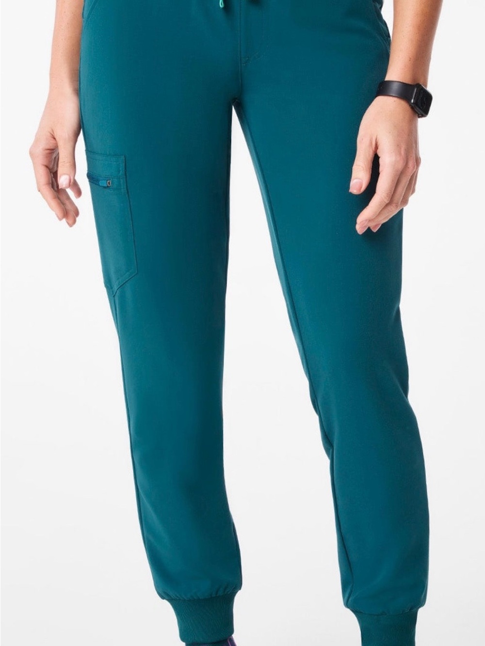 FIGS Zamora Caribbean Blue Jogger Scrub Bottoms Small
